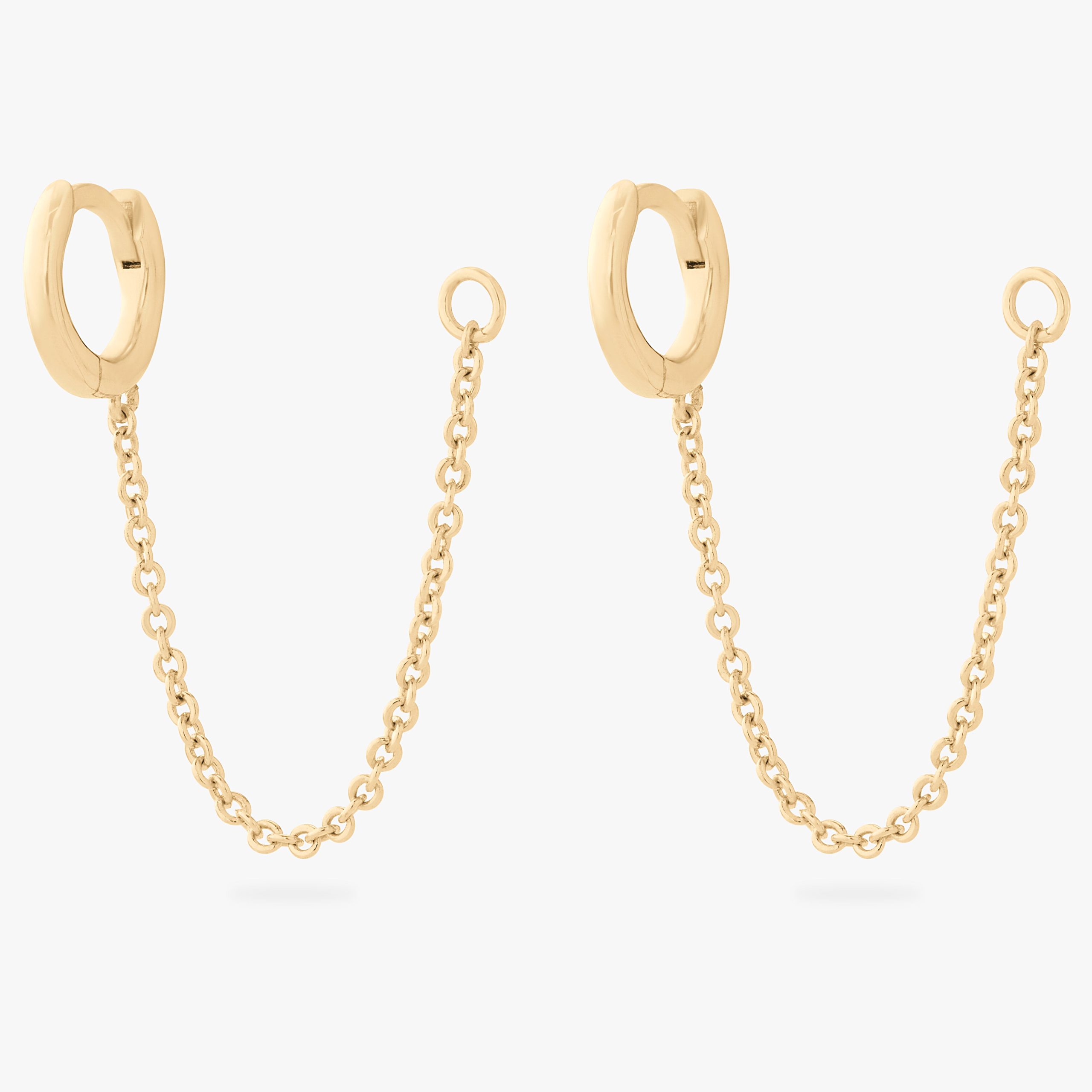 Micro Slim Chain Huggie - Image 4