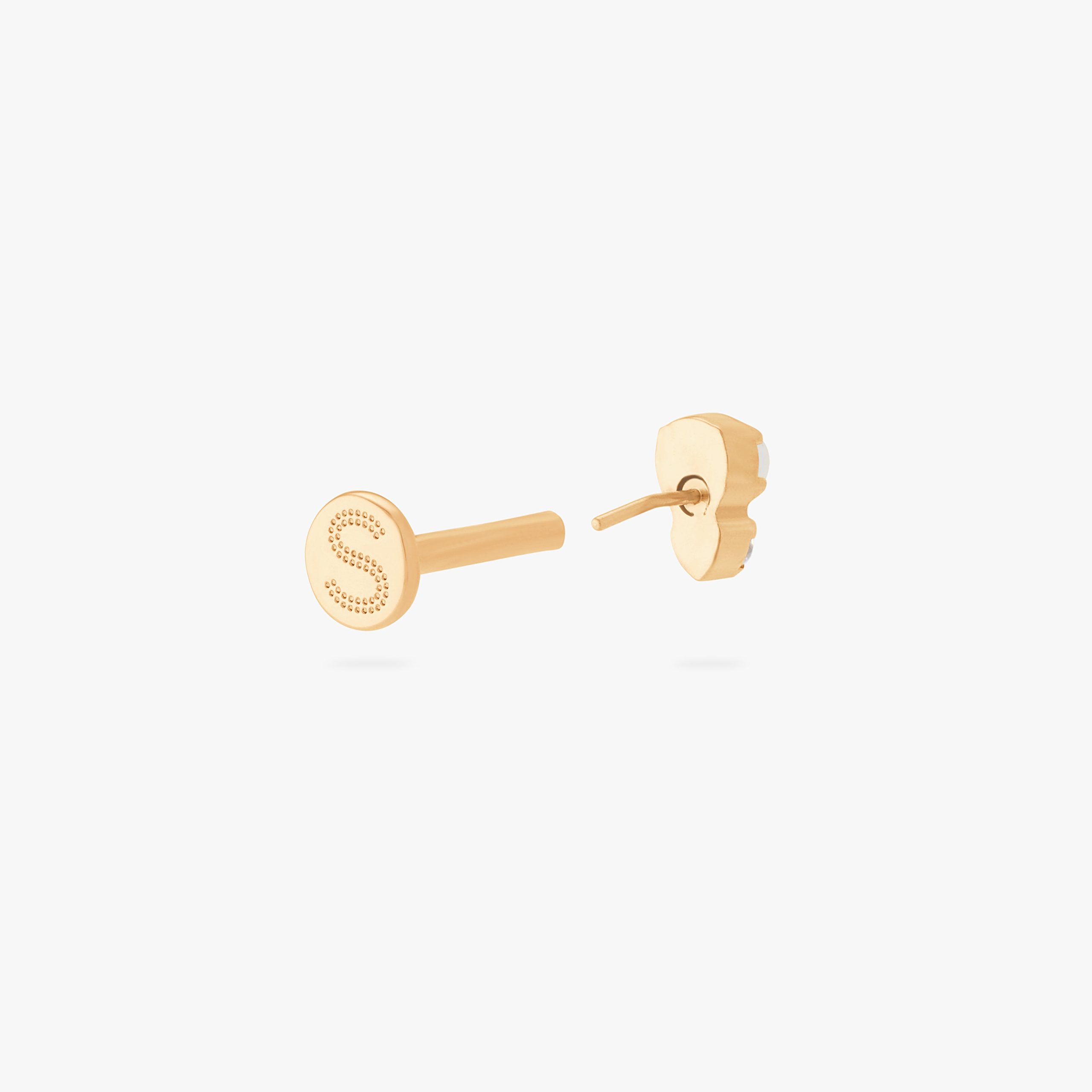 Stacked CZ Pearl Flatback Stud - Image 5