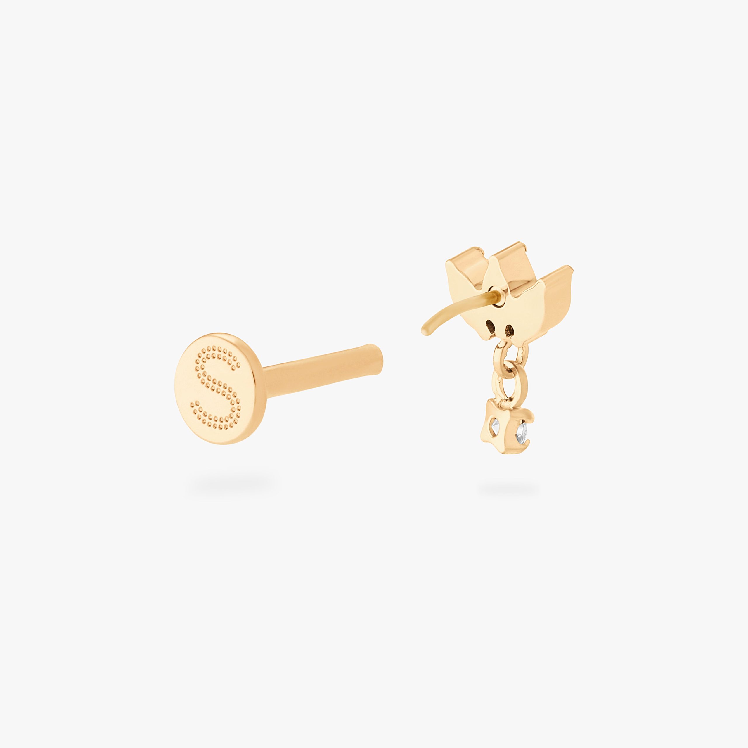 Micro Marquise Dangle Flatback Stud - Image 5