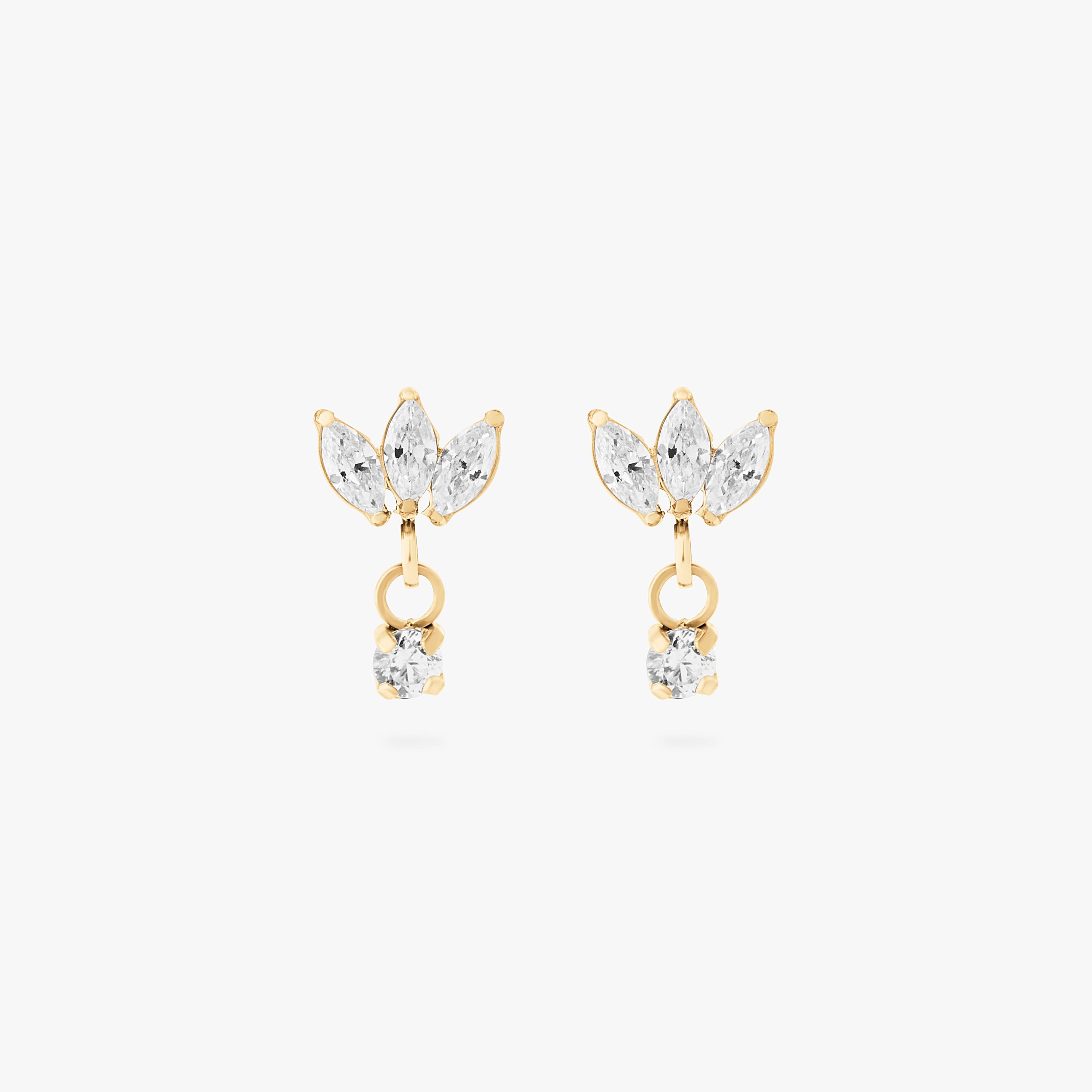 Micro Marquise Dangle Flatback Stud - Image 6