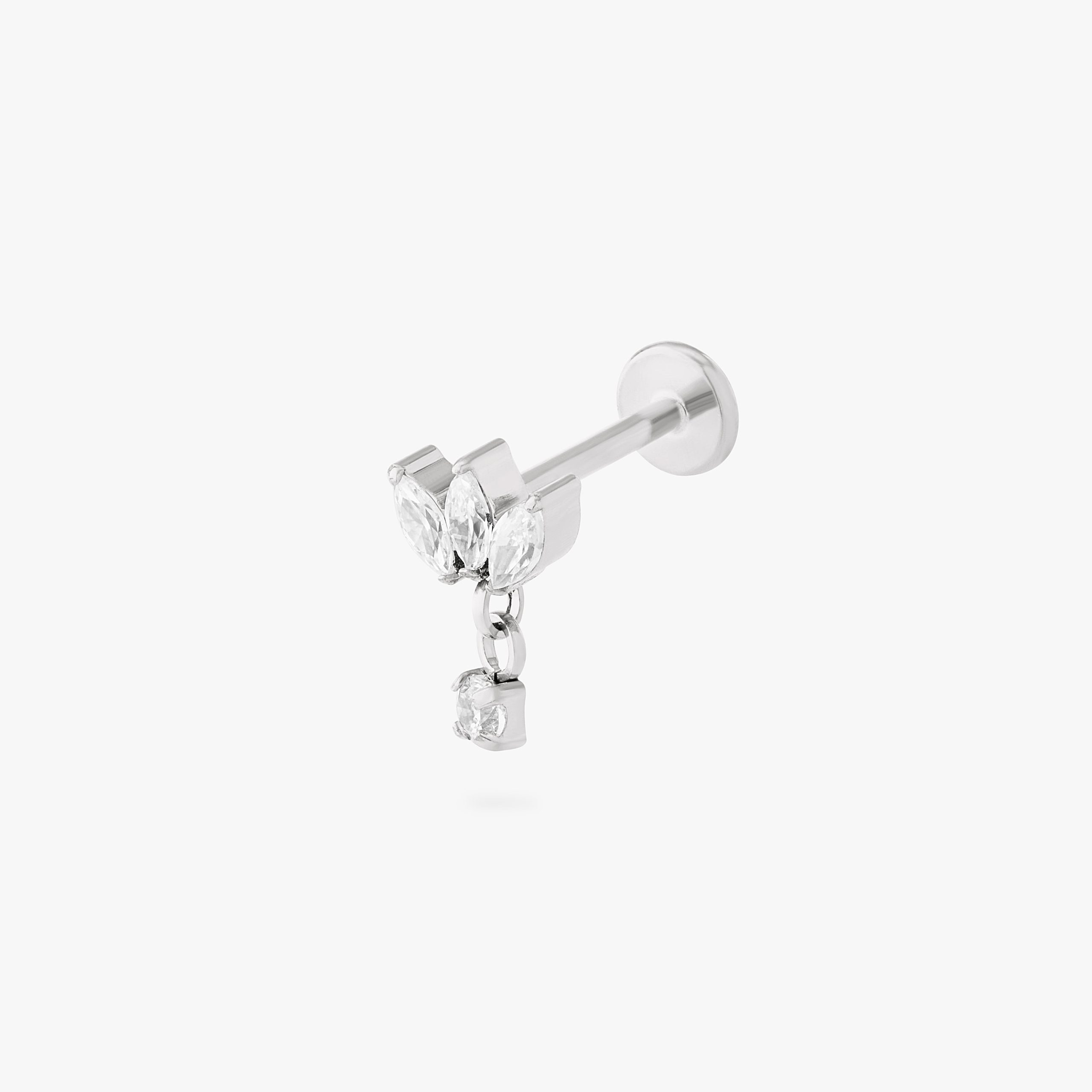 Micro Marquise Dangle Flatback Stud - Image 7