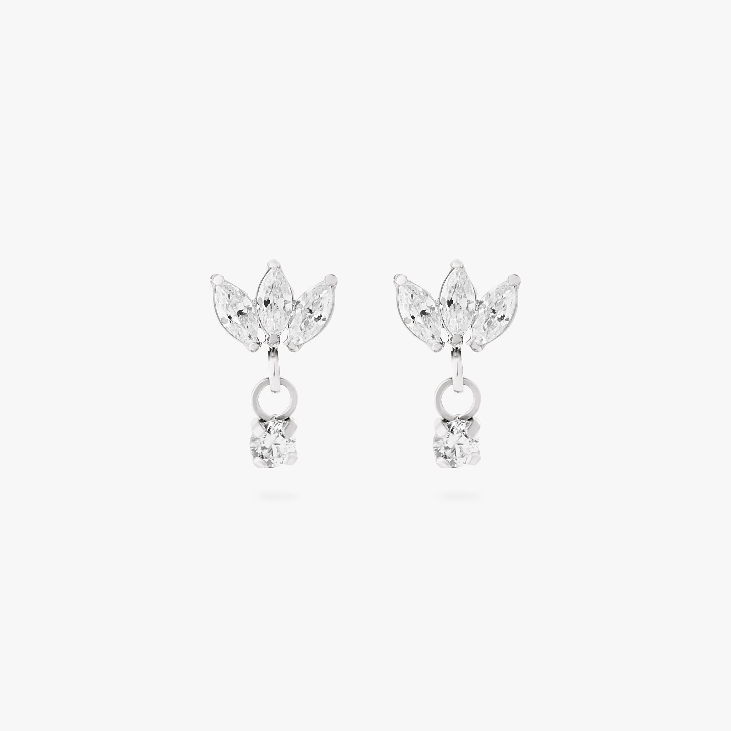 Micro Marquise Dangle Flatback Stud - Image 12