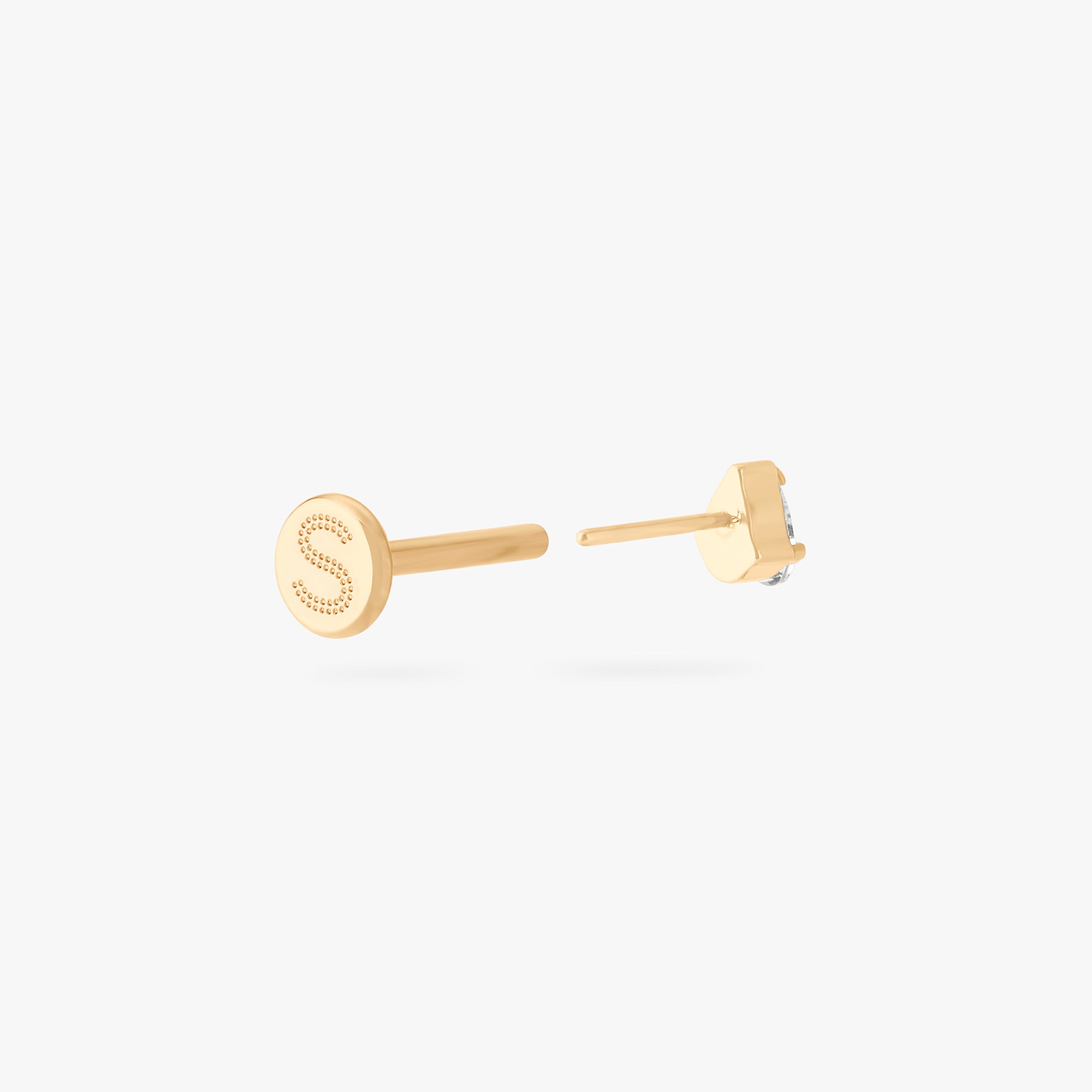 Pear CZ Flatback Stud - Image 4