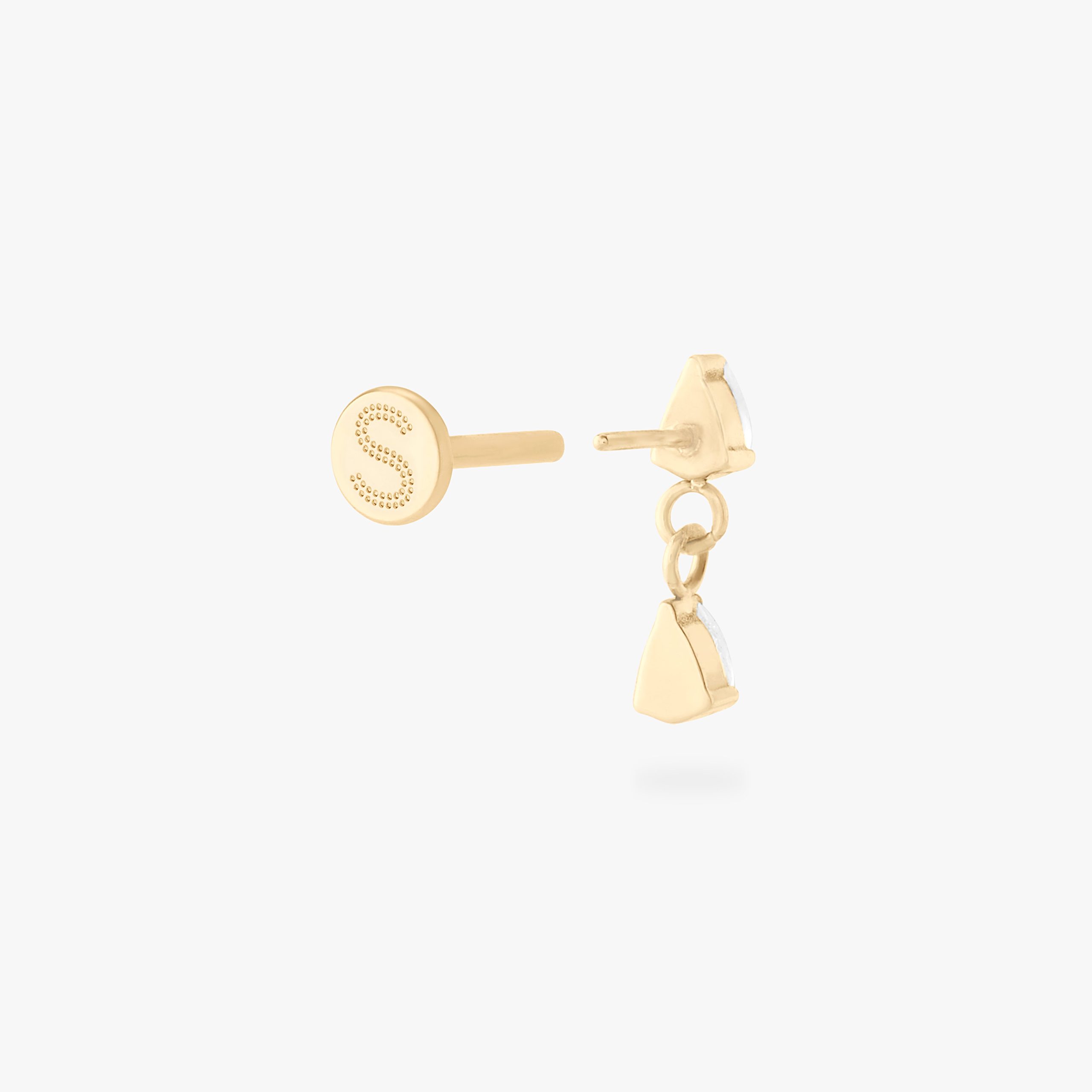 Pear Dangle Flatback Stud - Image 5