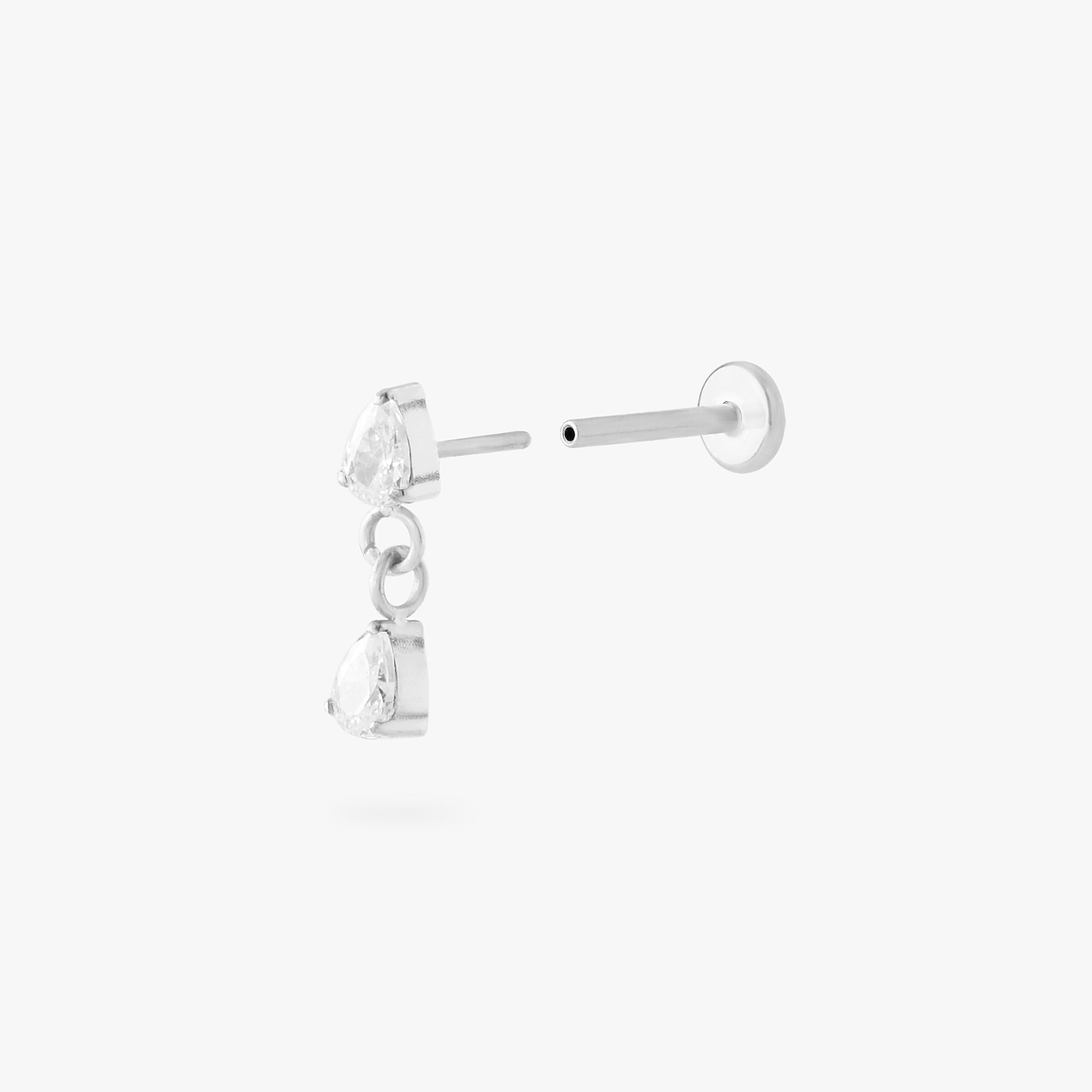 Pear Dangle Flatback Stud - Image 9