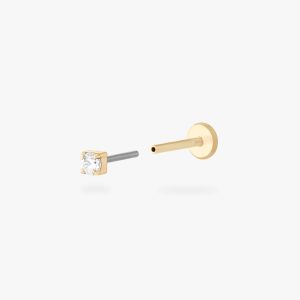 Alternative view of Micro CZ Flatback Stud