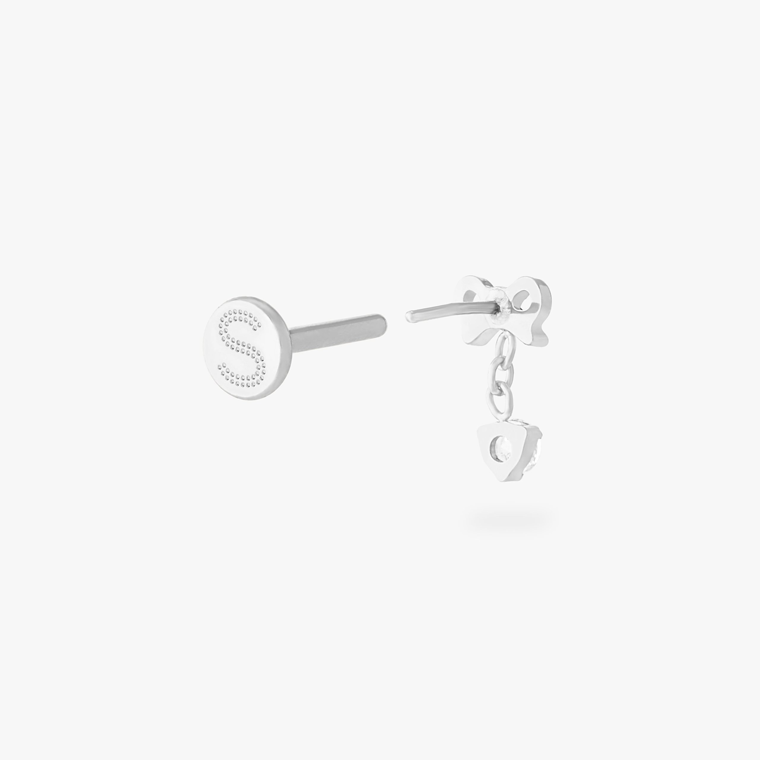 Bow CZ Dangle Flatback Stud - Image 10