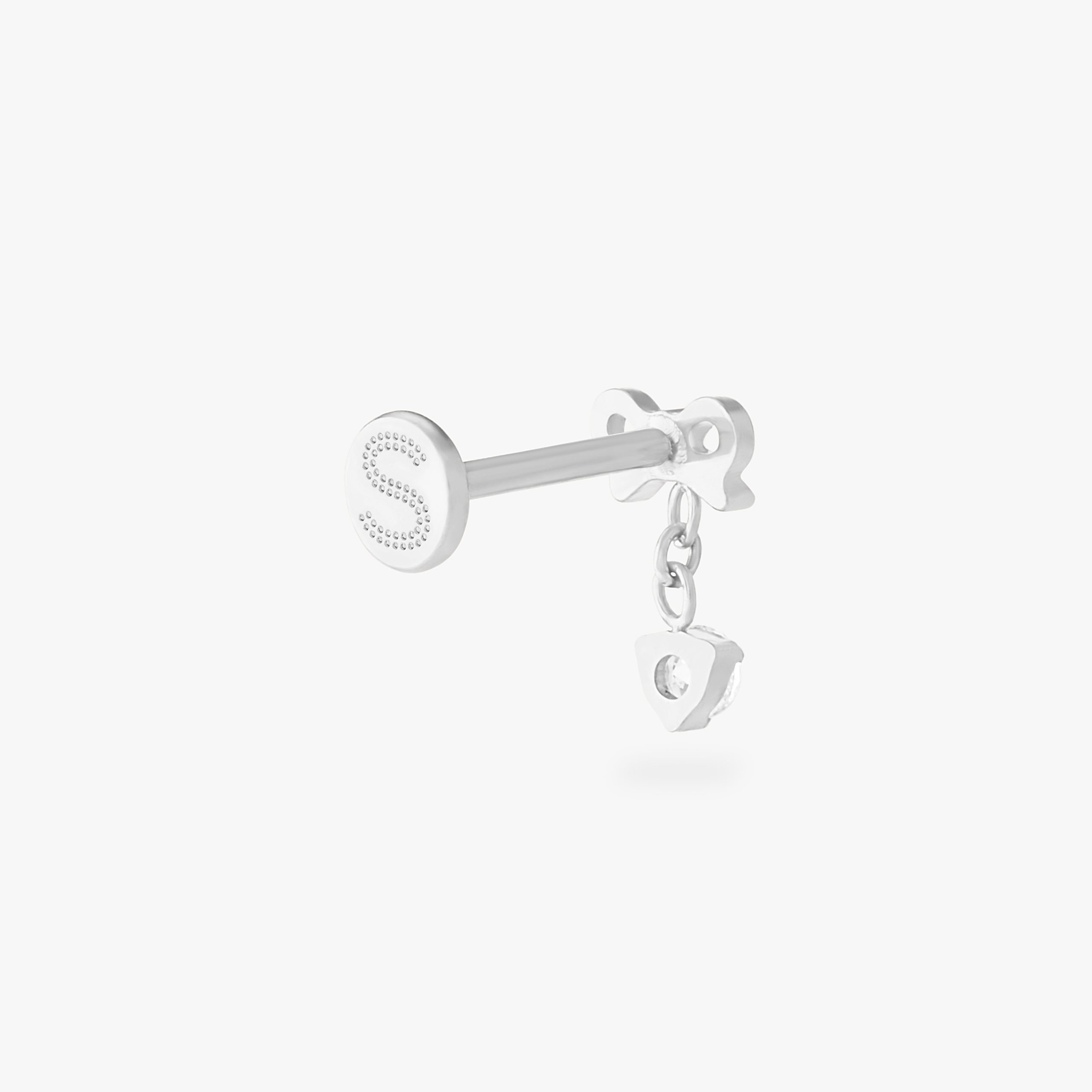 Bow CZ Dangle Flatback Stud - Image 11