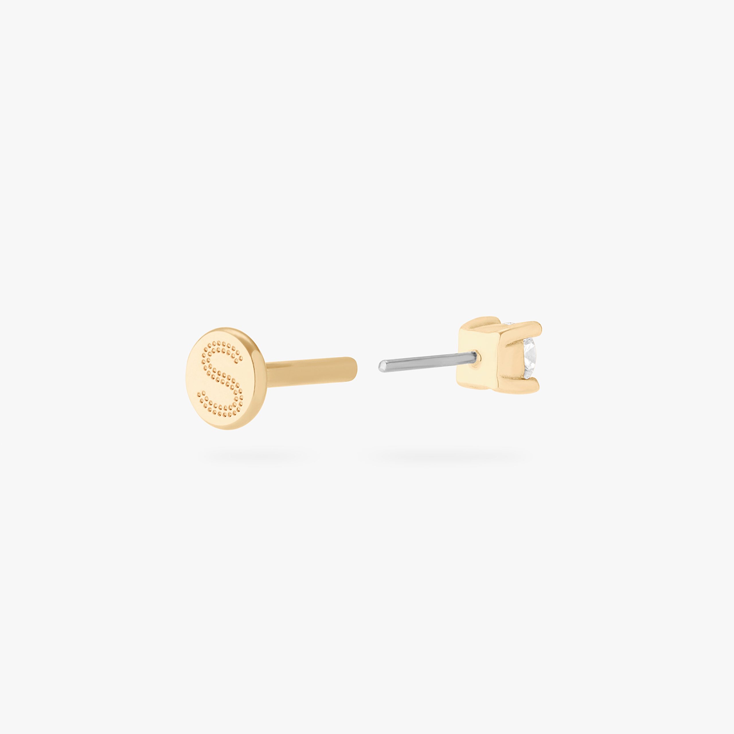14K Mini CZ Flatback Stud - Image 4