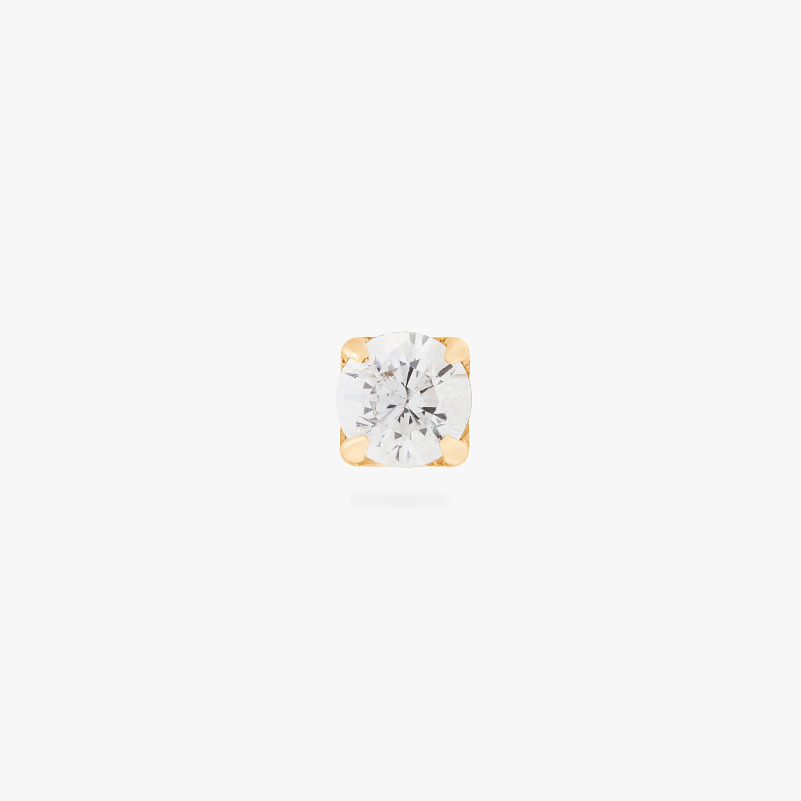 Gold Mini CZ Flatback Post - Image 3