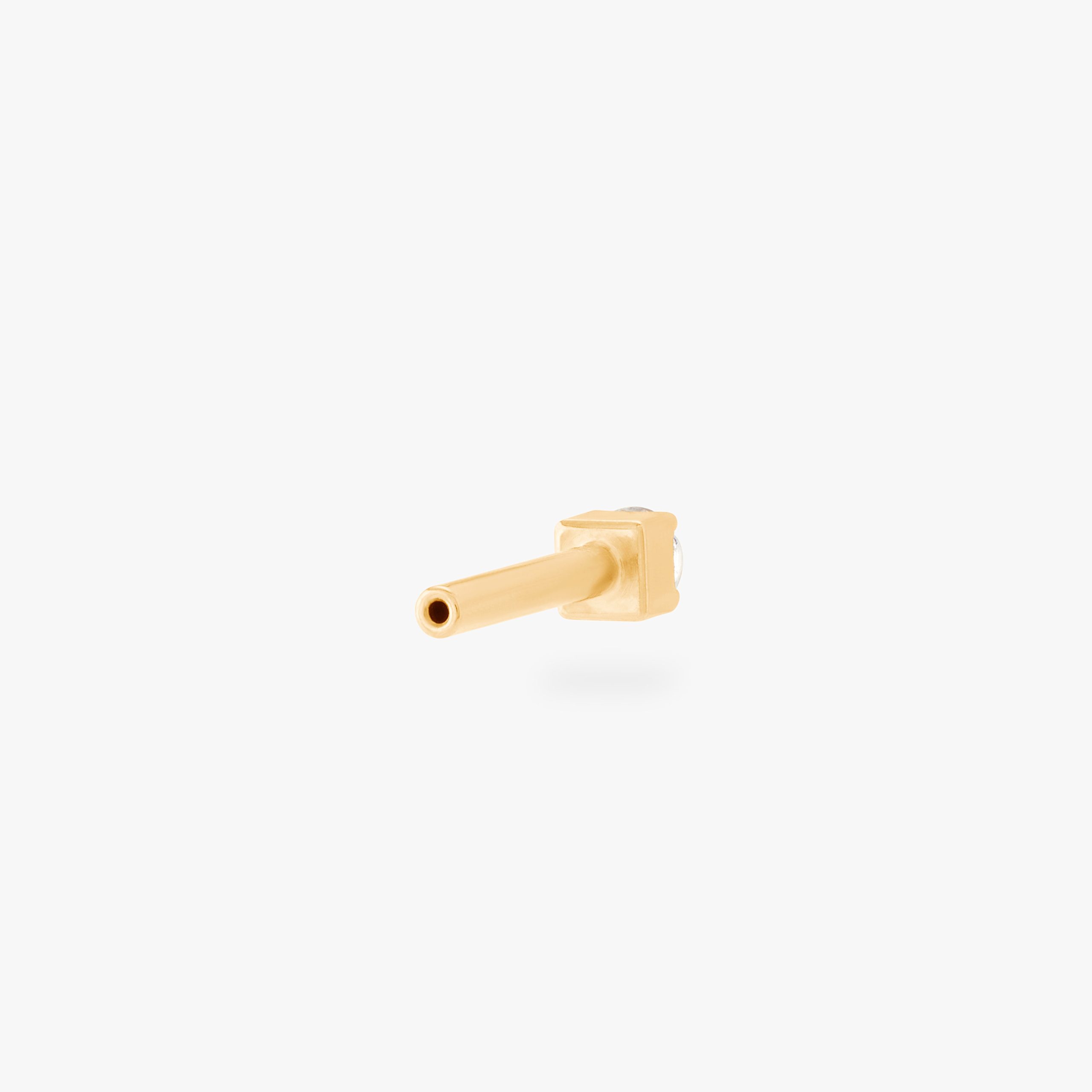 Gold Mini CZ Flatback Post - Image 4