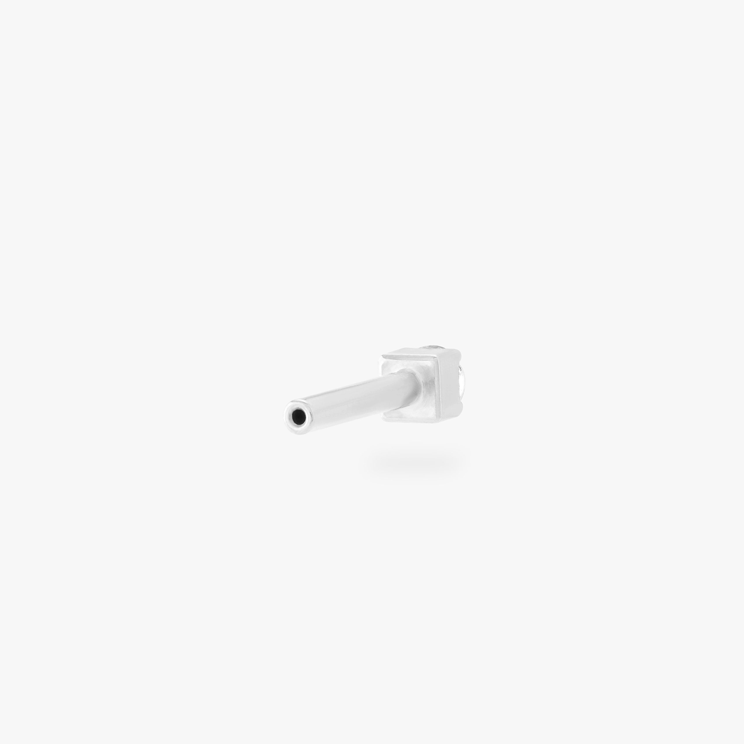Silver Mini CZ Flatback Post - Image 4