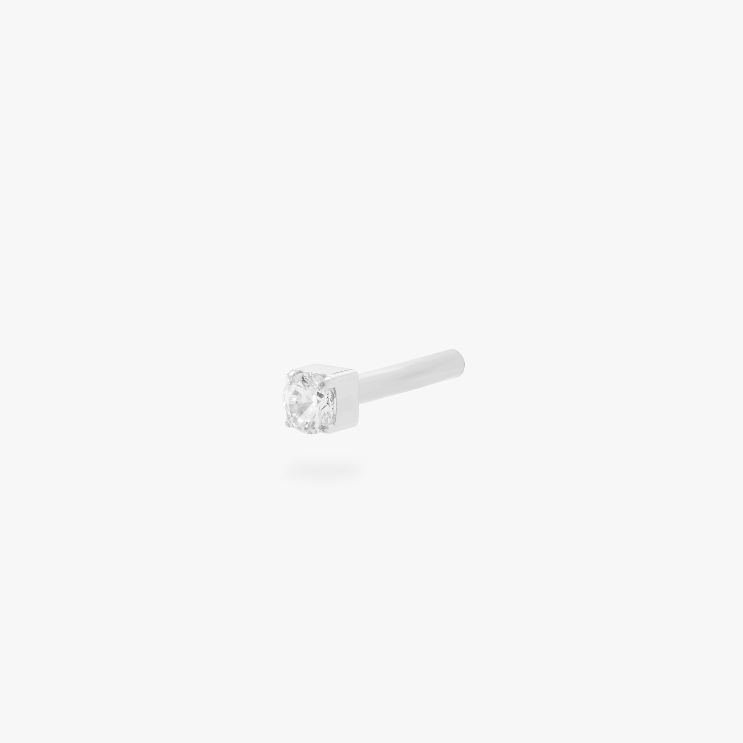 Silver Mini CZ Flatback Post - Image 5