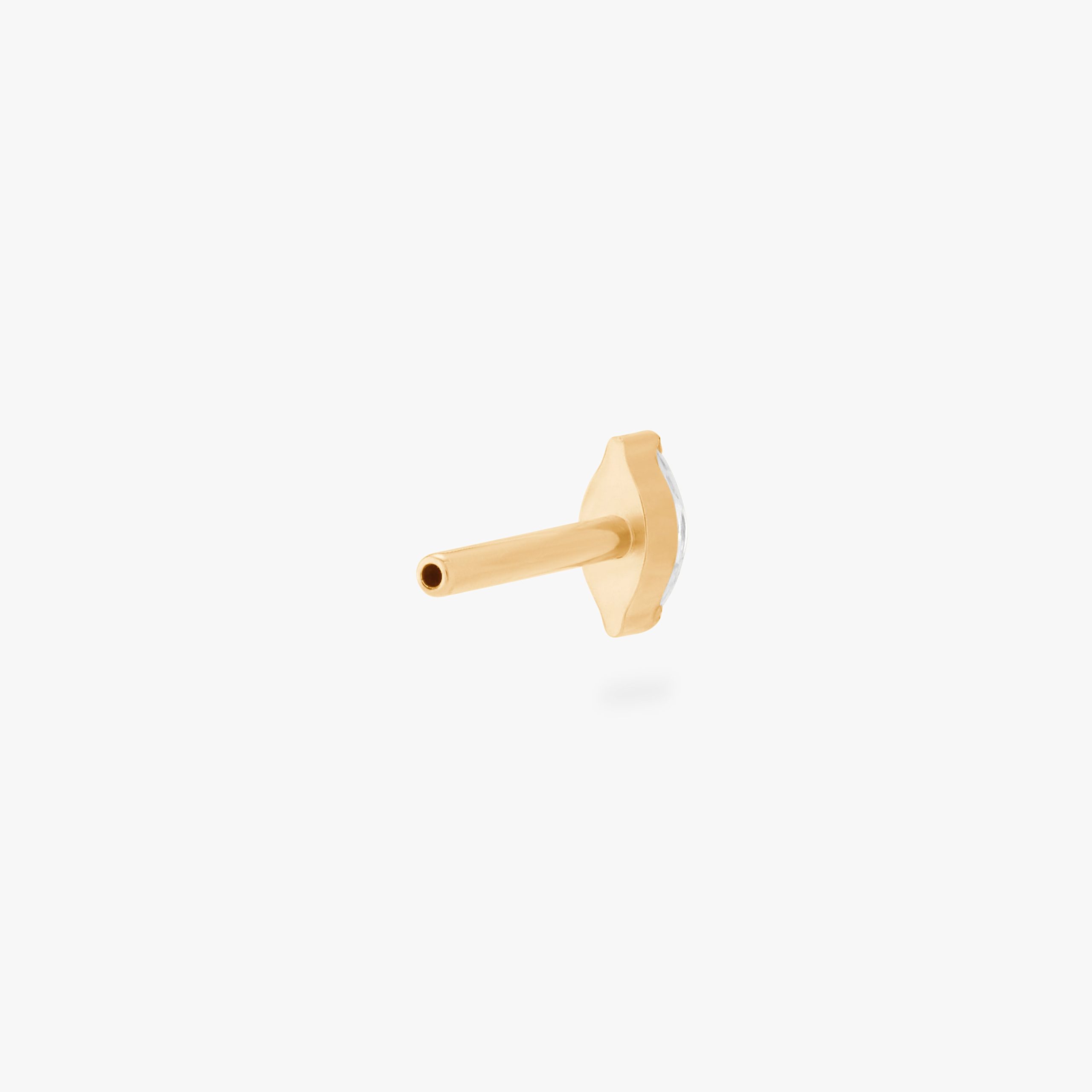 Gold Marquise Flatback Post - Image 4