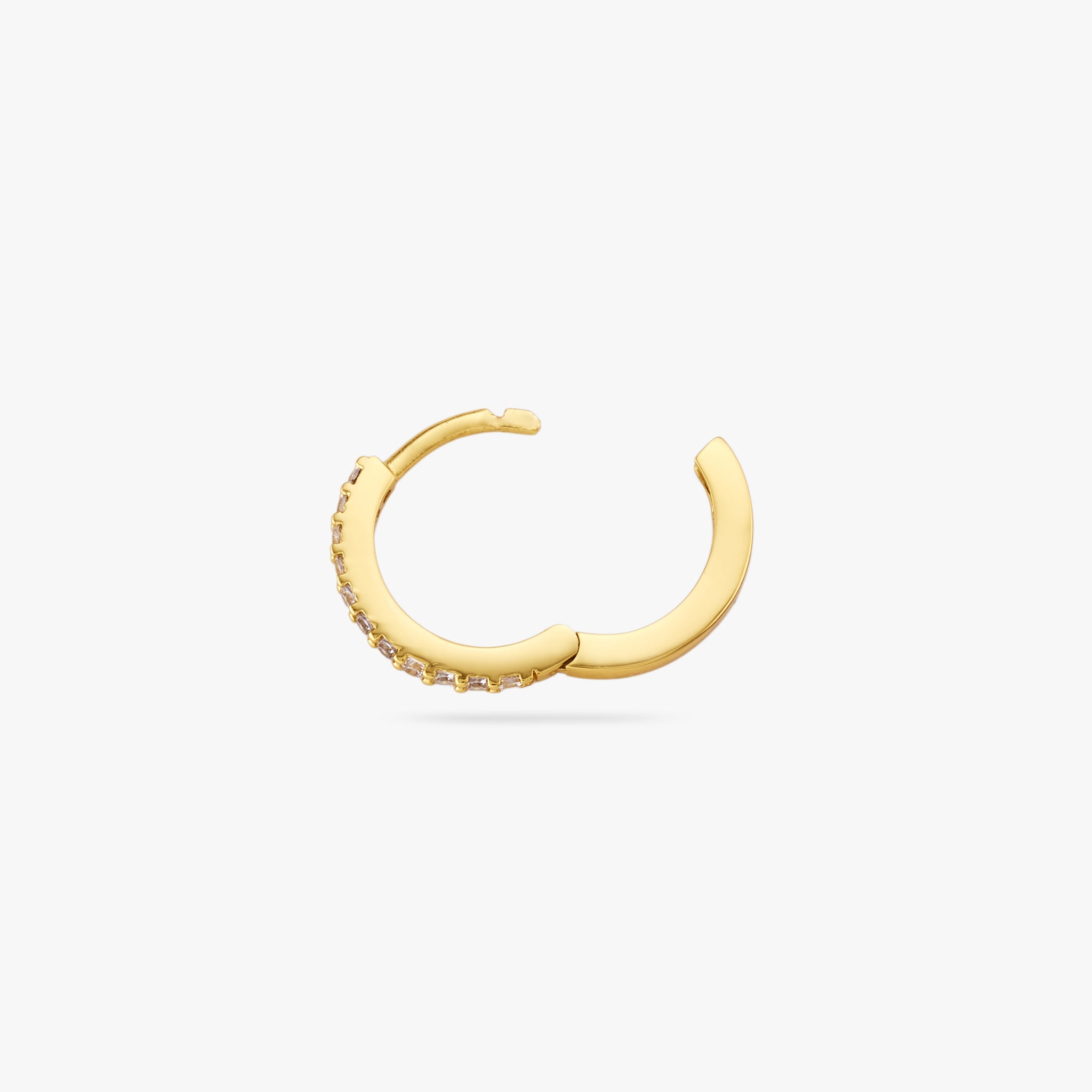 Small Pave Huggie - Image 3
