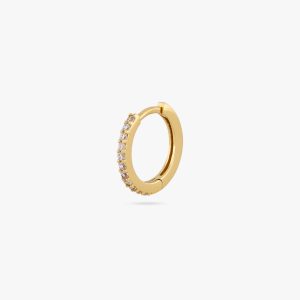 Small Pave Huggie