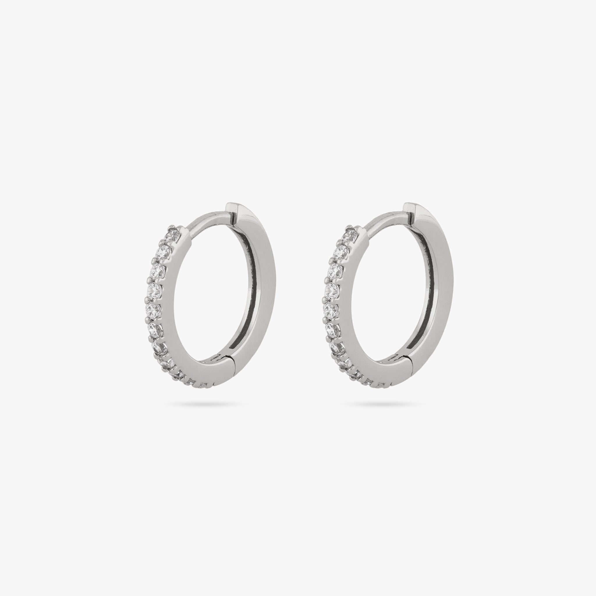 Small Pave Huggie - Image 7