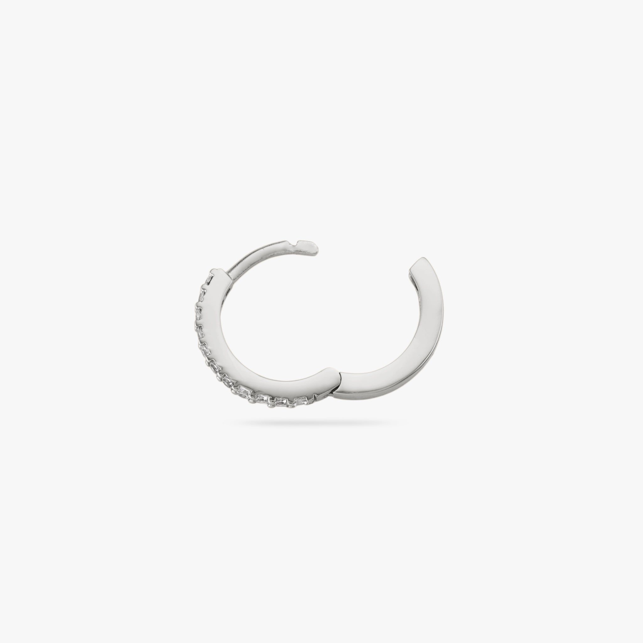 Small Pave Huggie - Image 6