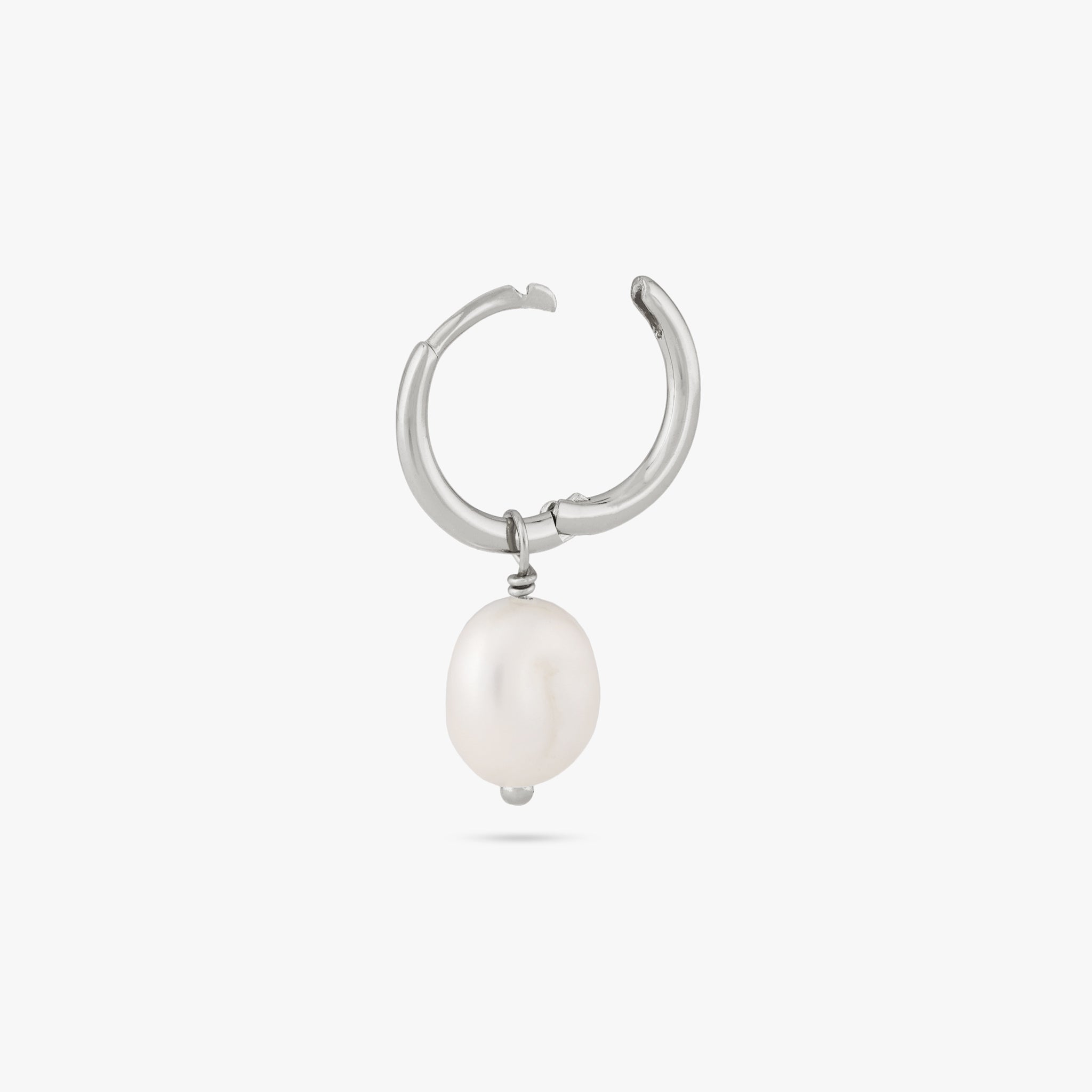 Baroque Pearl Huggie - Image 7