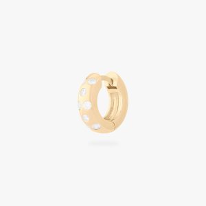 Chunky CZ Huggie
