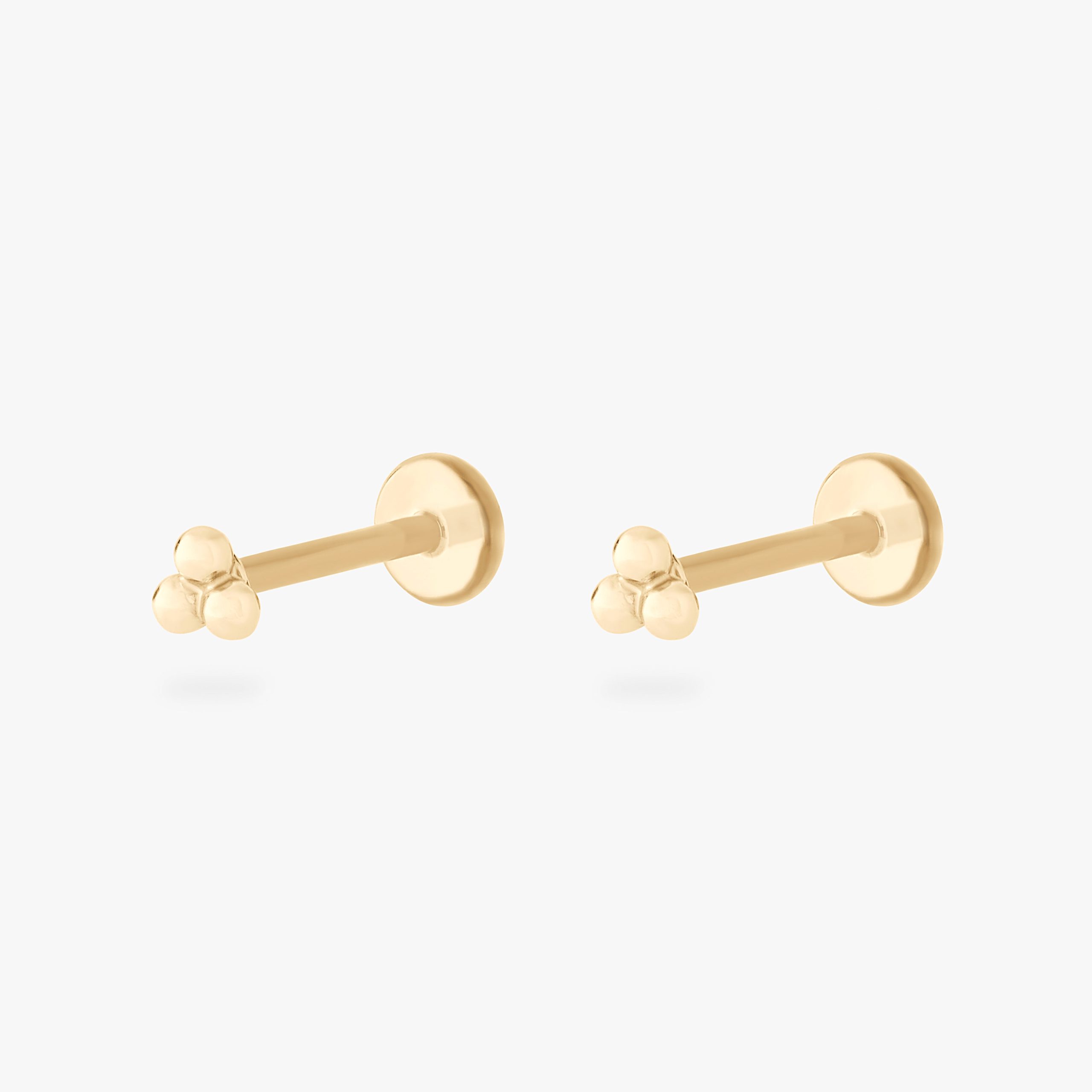 14K Trinity Ball Flatback - Image 6