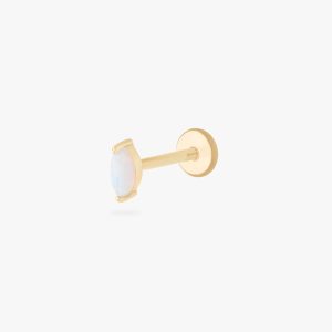 14K Marquise Opal Flatback
