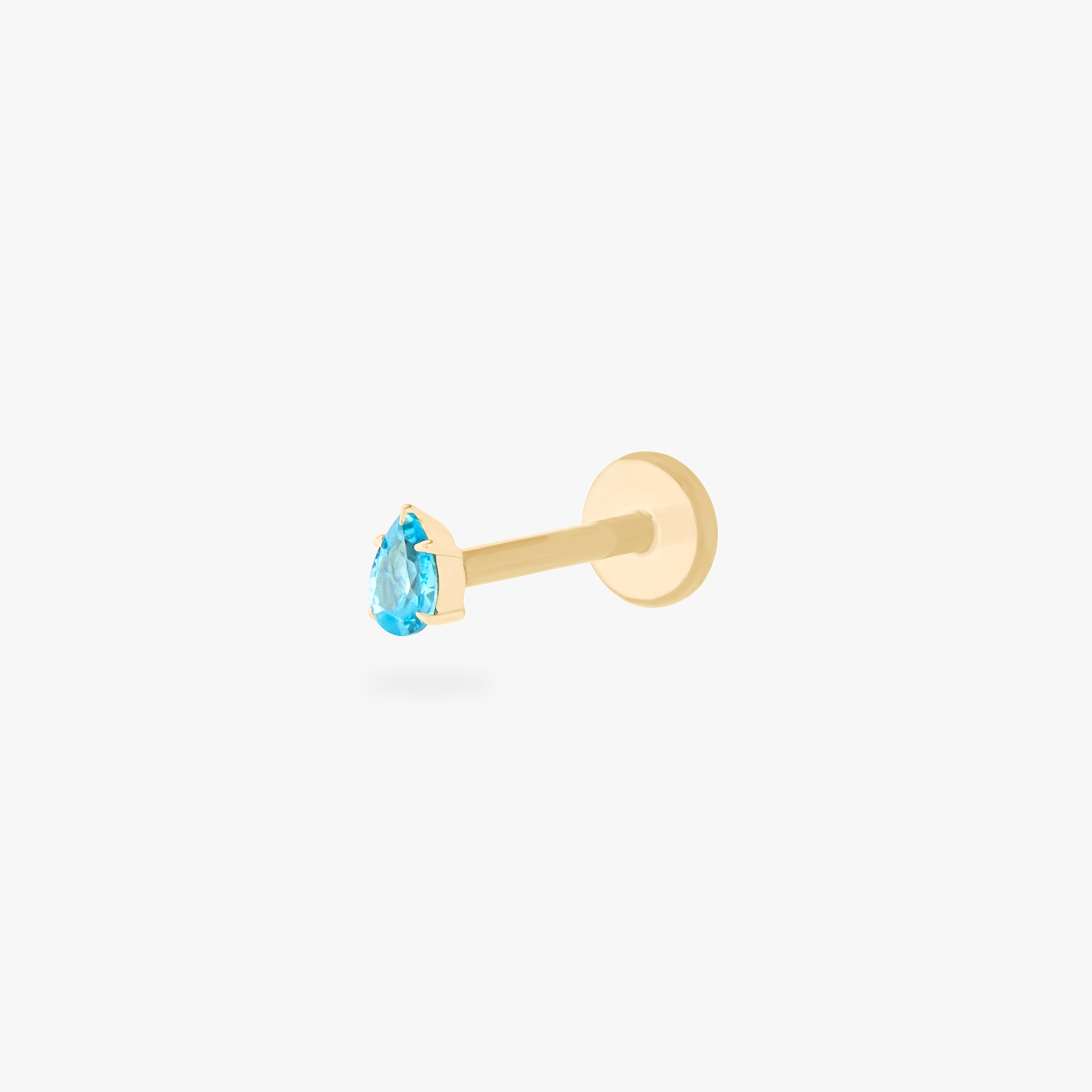 14K Pear Flatback - Image 19