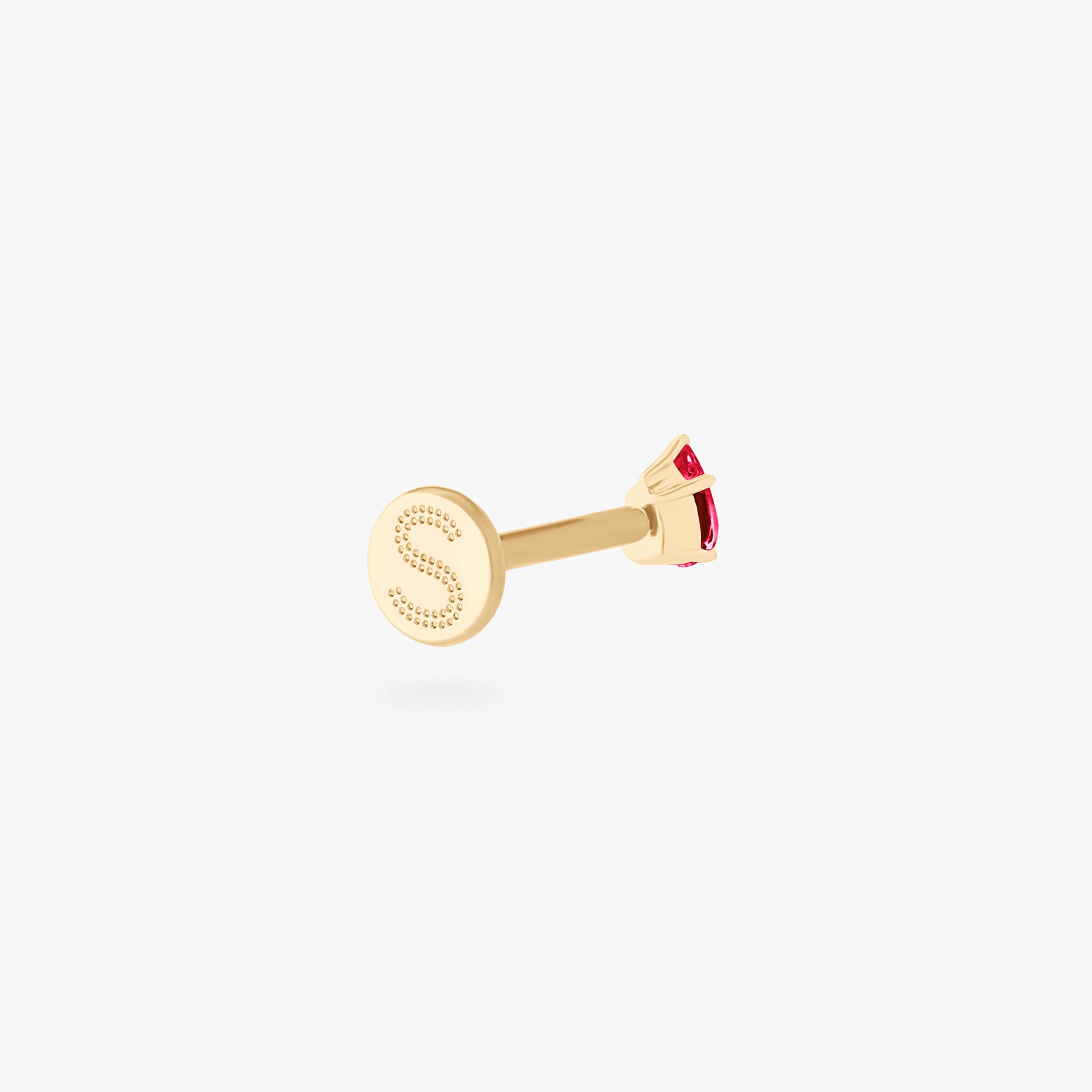 14K Pear Flatback - Image 11
