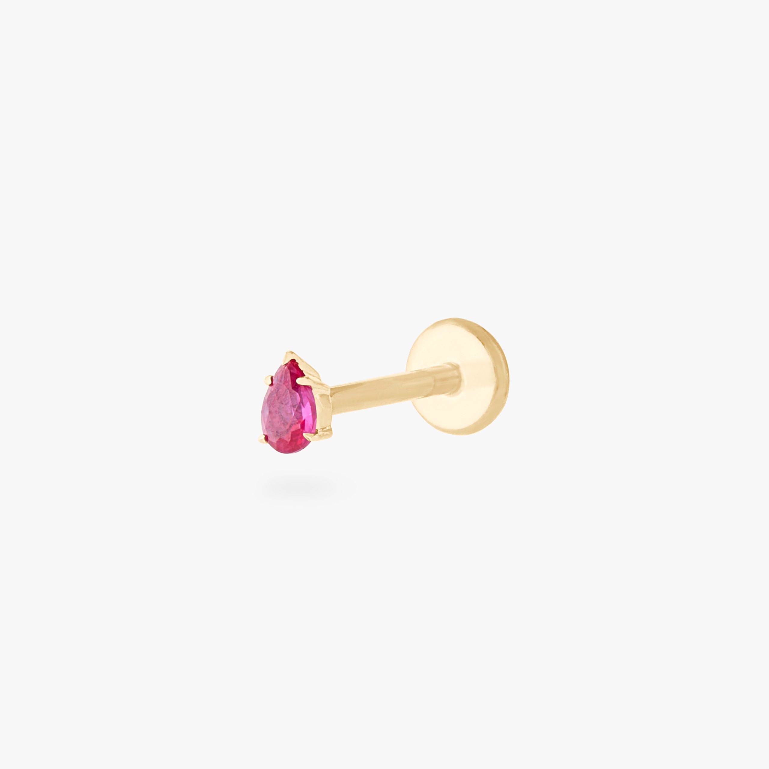 14K Pear Flatback - Image 22