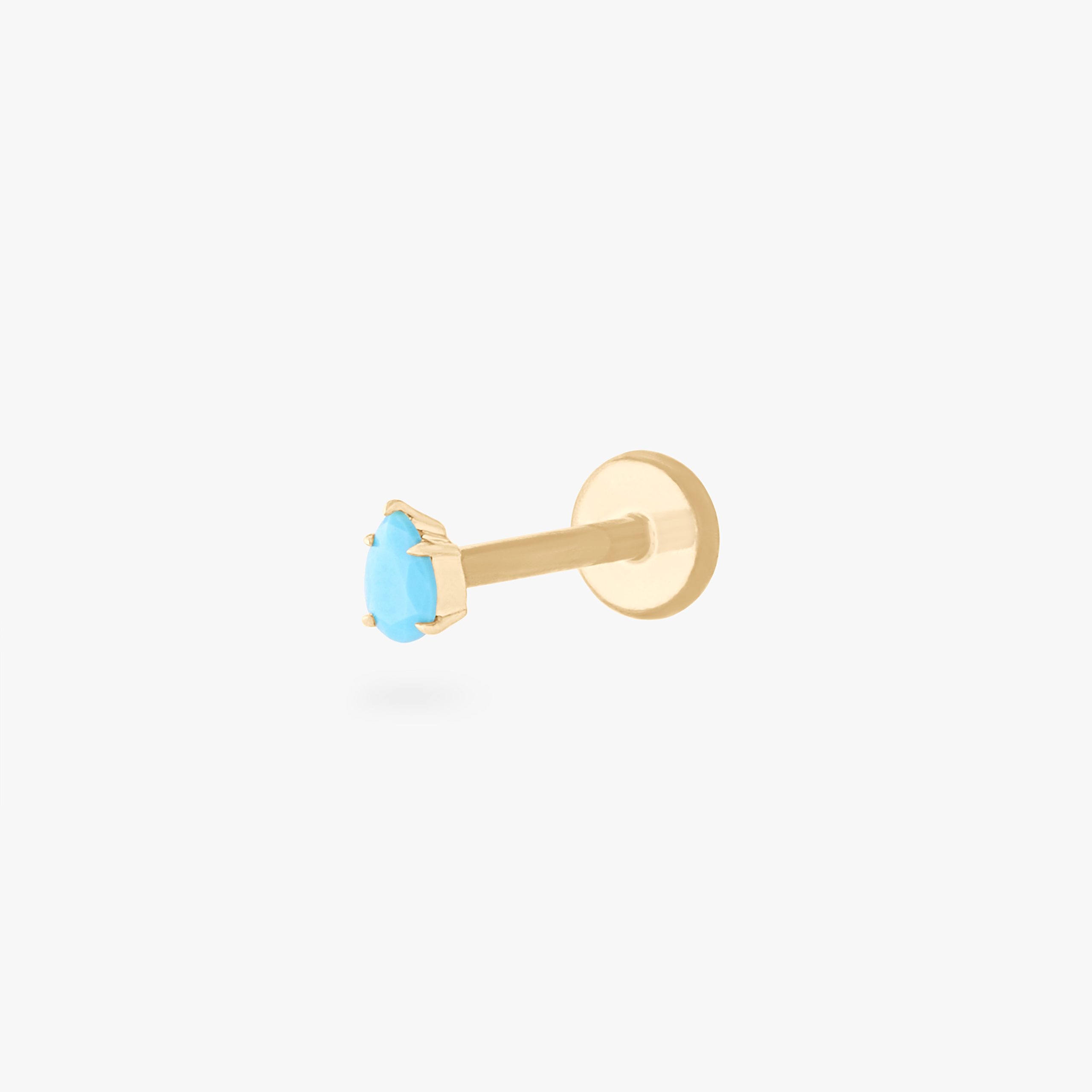 14K Pear Flatback - Image 25
