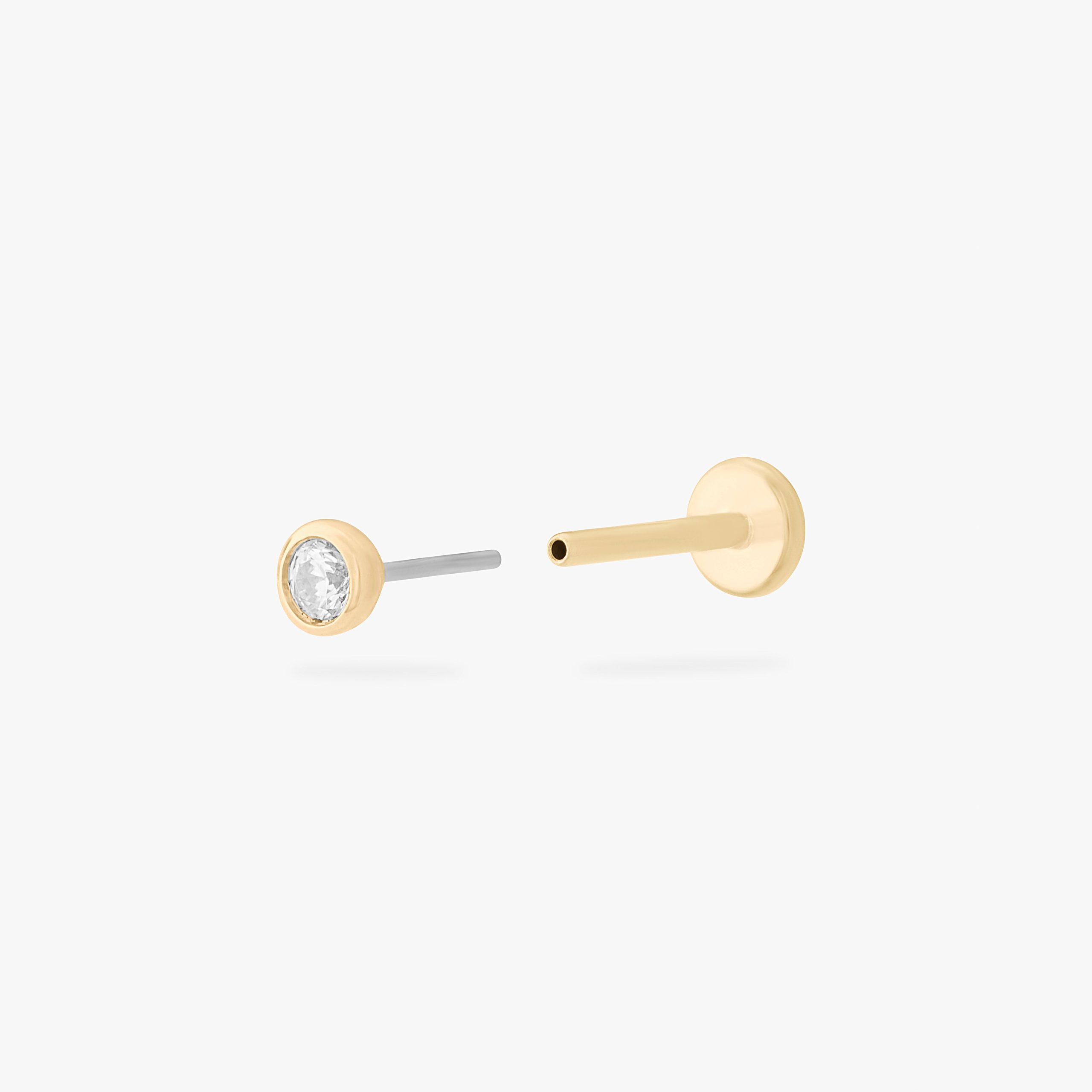 14K Bezel Flatback - Image 3