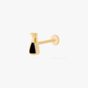 Black Vinegar Flatback Stud