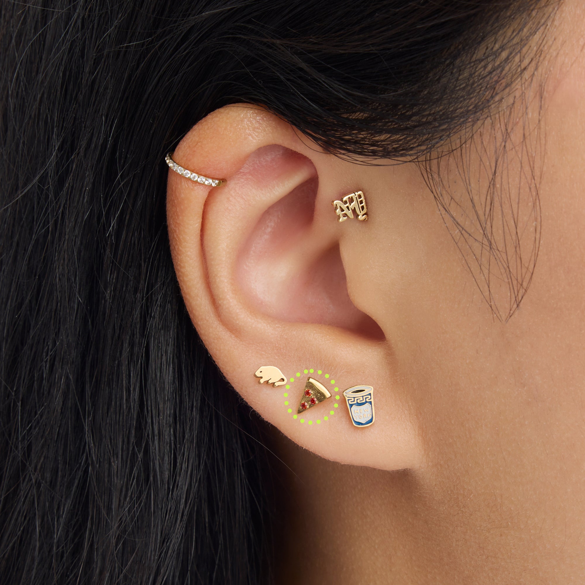 Pizza Flatback Stud - Image 2