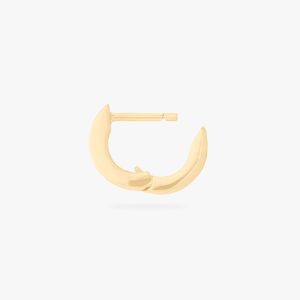 Alternative view of Micro Bezel Baguette Huggie